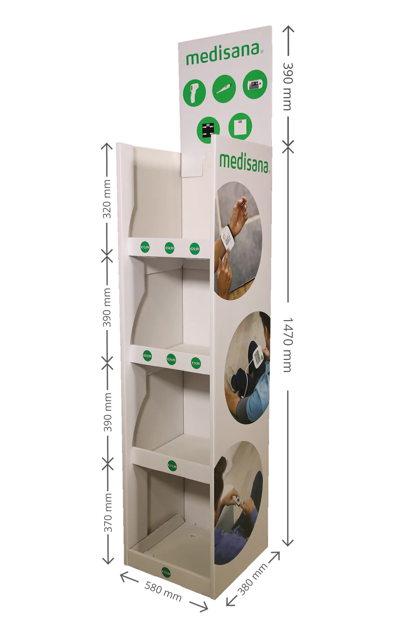 2 second display serie hang-in - 40 x 40 model 2 second display serie hang-in - 40 x 40 model