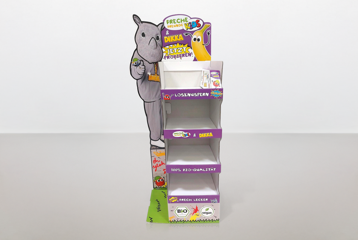 Kartonnen palletdisplay - Freche Freunde - Holbox Kartonnen palletdisplay - Freche Freunde - Holbox